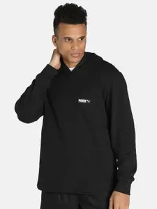 Puma Men Black Hooded Sweatshirt