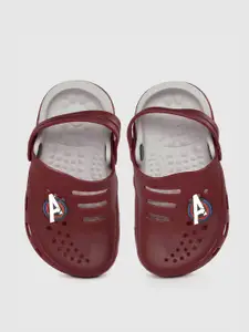 toothless Boys Maroon & Grey Marvel Avengers Rubber Clogs