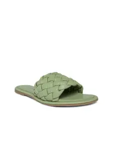 Forever Glam by Pantaloons Women Green Open Toe Flats