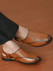 Fentacia Men Tan Brown Shoe-Style Sandals