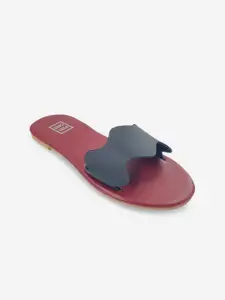 POSTCARD Women Brown Open Toe Flats