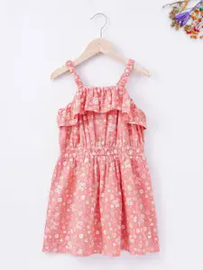 Ed-a-Mamma Pink Floral Cotton Dress