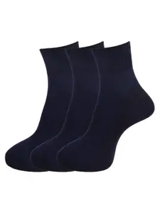 Dollar Socks Men Pack Of 3 Solid Cotton Ankle-Length Socks
