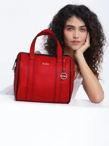 KLEIO Textured Twin Color Handbag