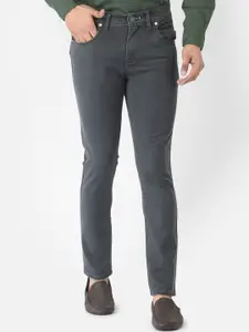 Canary London Men Grey Smart Tapered Fit Low-Rise Stretchable Jeans