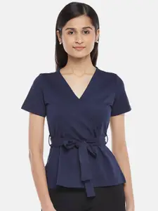 Annabelle by Pantaloons Navy Blue Top