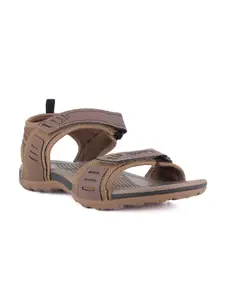 Sparx Men Camel Brown Solid Floater Sports Sandals