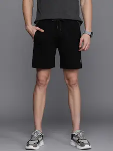 Louis Philippe ATHPLAY Men Black Slim Fit Sports Shorts