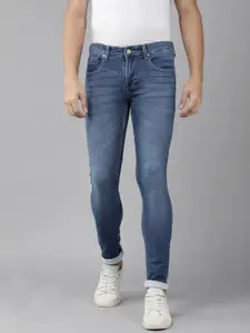 SPYKAR Men Skinny Fit Low-Rise Light Fade Stretchable Jeans