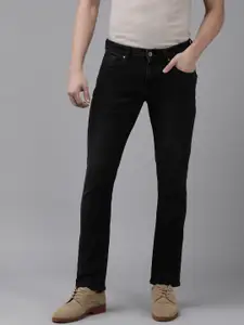 SPYKAR Men Charcoal Black Skinny Slim Fit Low-Rise Light Fade Clean Look Stretchable Jeans