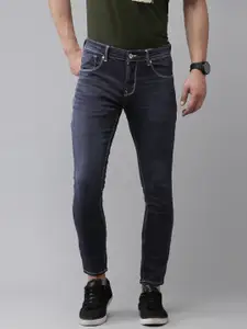 SPYKAR Men Kano Slim Fit Mid-Rise Light Fade Stretchable Jeans