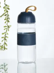 MARKET99  Blue Printed  Water Bottle 420 Ml