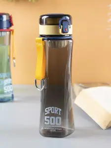 MARKET99  Black Printed Water Bottle 500 Ml
