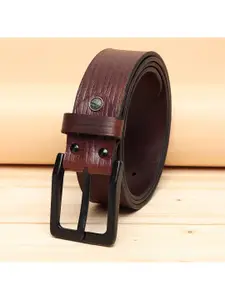 ZORO Men Brown Leather Belt
