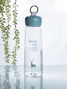MARKET99 Olive Green Printed Water Bottle 630 Ml