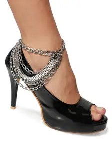 AQUASTREET Silver-Plated Chained Shoechain