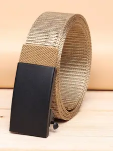 ZORO Men Gold-Toned Textured Belt