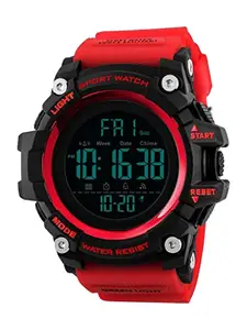 V2A Men Black Dial & Red Straps Digital Multi Function Chronograph Watch V2A-Sk-04-Red