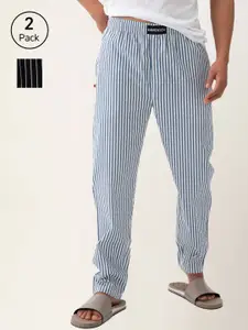DAMENSCH Men Pack Of 2 Striped Lounge Pants