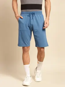 United Colors of Benetton Men Blue Solid Shorts