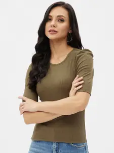 Harpa Olive Green Solid Top