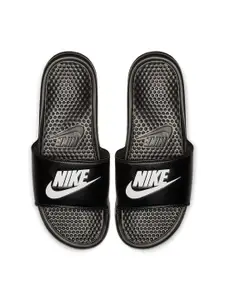 Nike Men Black Printed Slip-On
