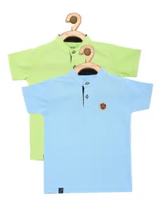 earth conscious Boys Pack Of 2 Pure Cotton T-shirts