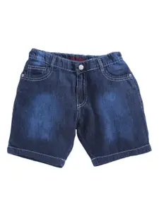 TONYBOY Boys Navy Blue Washed Denim Outdoor Denim Shorts