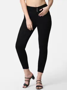 Kraus Jeans Women Black Skinny Fit High-Rise Jeans