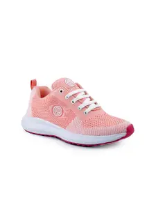bacca bucci Women Orange Mesh Running Non-Marking Shoes