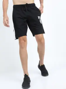 HIGHLANDER Men Black Slim Fit Sports Shorts