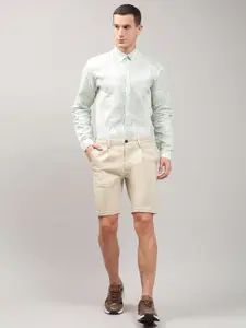 LINDBERGH Men Khaki Slim Fit Chino Shorts