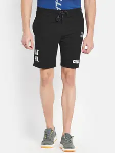 Octave Men Black Sports Shorts