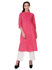 EZIS FASHION Women Red Floral Printed Floral Kurta