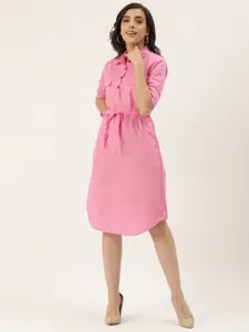 BRINNS Pink A-Line Midi Dress