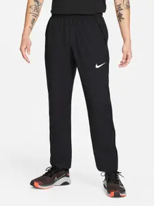 Nike Men Black Dri-FIT Trackpants