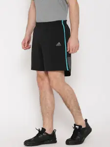 ADIDAS Men Black Response Solid Running Shorts