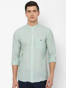 Louis Philippe Sport Men Green Slim Fit Casual Shirt