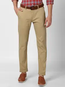 Peter England Casuals Men Khaki Slim Fit Chinos Trousers