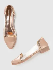 Marc Loire Women Rose Gold Solid Ballerinas