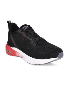 Campus Men Black Mesh Radium Running Shoes