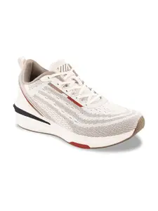 Campus Men Off White Mesh Running Shoes