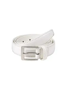 KAEZRI Men White PU Belt