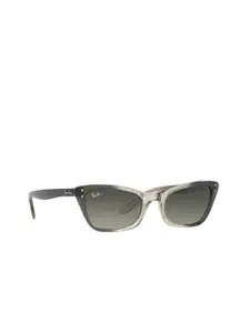 Ray-Ban Women Grey Lens & Black Cateye Sunglasses with UV Protected Lens 8056597548731