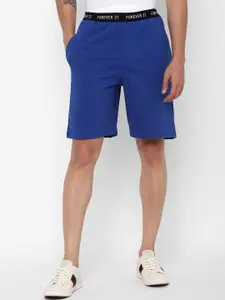 FOREVER 21 Men Blue Regular Shorts
