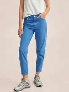 MANGO Women Blue Solid  High-Rise Jeans