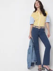 Vero Moda Women Blue Bootcut Jeans