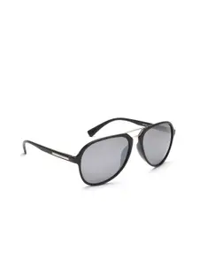 IDEE Men Grey Lens & Black Aviator Sunglasses with UV Protected Lens IDS2726RC1SG
