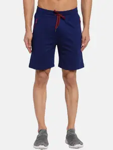 SPORTO Men Navy Blue Sports Shorts