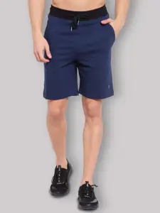 SPORTO Men Navy Blue Solid Sports Shorts